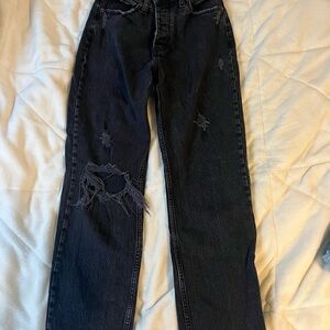 Abercrombie and Fitch The Dad High Rise Jeans